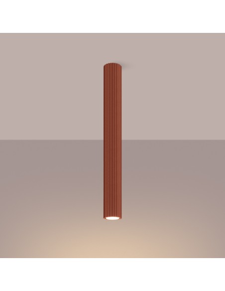 Lámpara de techo KARBON 60 rojo ocre