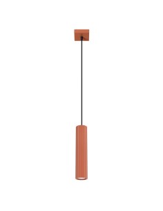 Lámpara colgante KARBON 1 rojo ocre