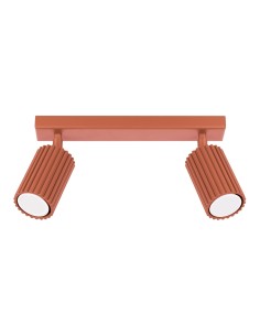 Lámpara de techo KARBON 2 rojo ocre