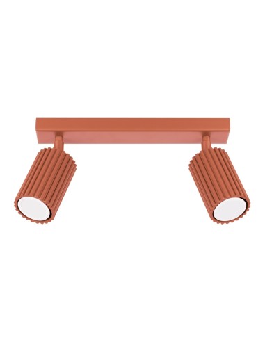 Lámpara de techo KARBON 2 rojo ocre