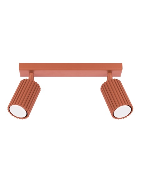 Lámpara de techo KARBON 2 rojo ocre