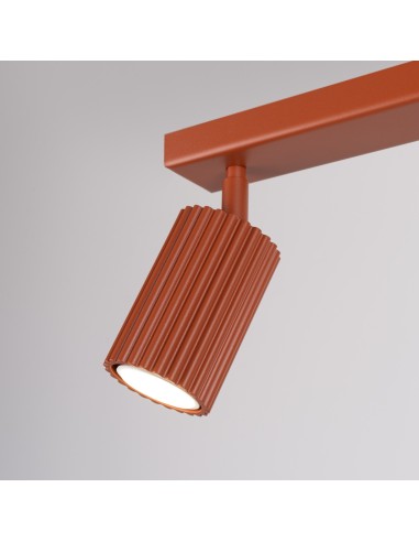 Lámpara de techo KARBON 2 rojo ocre