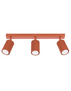 Lámpara de techo KARBON 3L rojo ocre