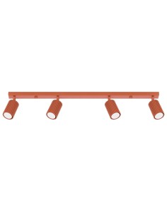 Lámpara de techo KARBON 4L rojo ocre
