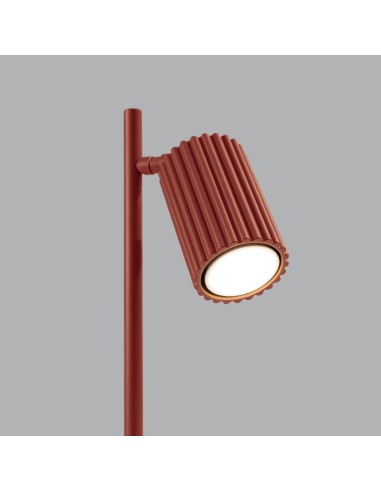 Lámpara de mesa KARBON rojo ocre