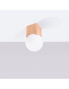 Lámpara de techo SOLIS madera natural 2