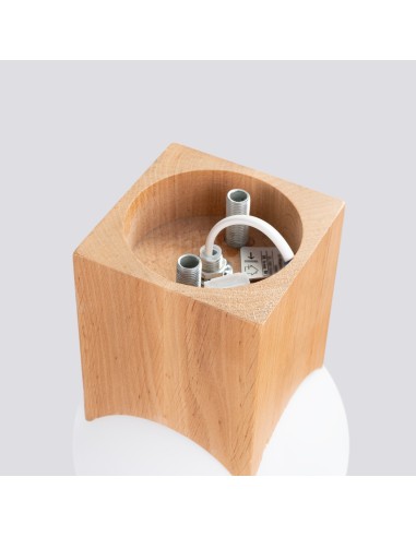 Lámpara de techo SOLIS madera natural
