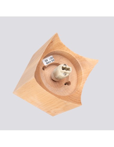 Lámpara de techo SOLIS madera natural