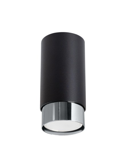 Lámpara de techo NERO 12,5 negro/cromo