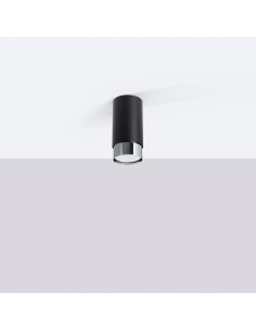 Lámpara de techo NERO 12,5 negro/cromo 2