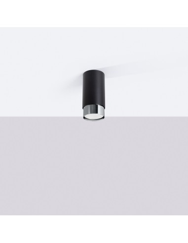 Lámpara de techo NERO 12,5 negro/cromo