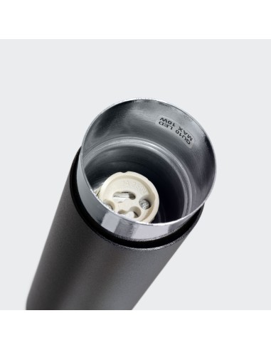 Lámpara de techo NERO 12,5 negro/cromo