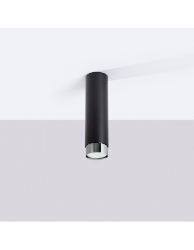 Lámpara de techo NERO 22,5 negro/cromo