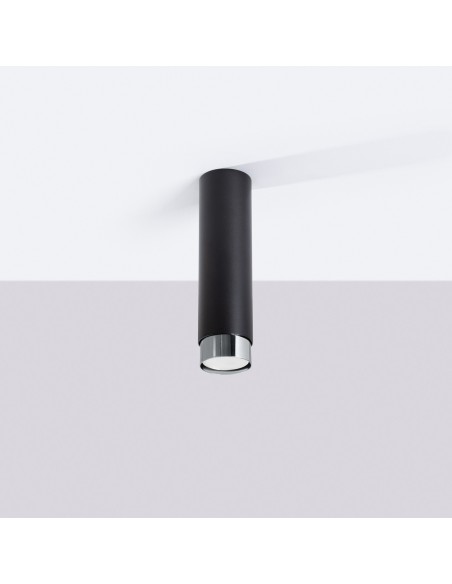 Lámpara de techo NERO 22,5 negro/cromo