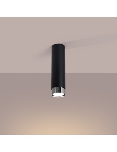 Lámpara de techo NERO 22,5 negro/cromo