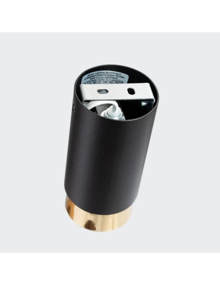 Lámpara de techo NERO 12,5 negro/oro