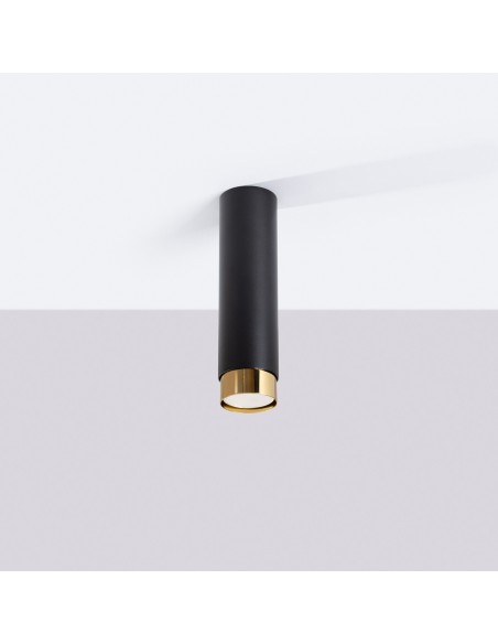 Lámpara de techo NERO 22,5 negro/oro