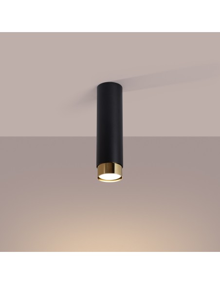 Lámpara de techo NERO 22,5 negro/oro