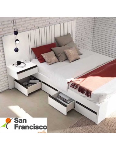 Cama 150x190cm completa