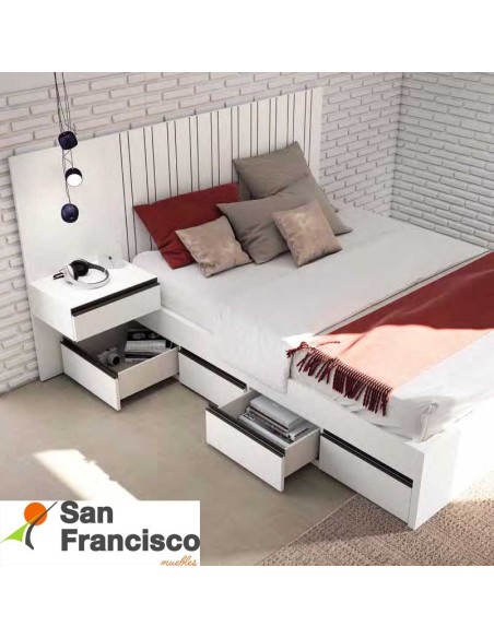 Cama 150x190cm completa