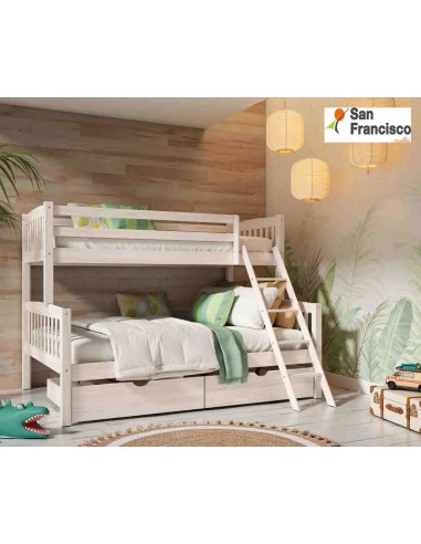 Litera cama 135x190cm con cajones