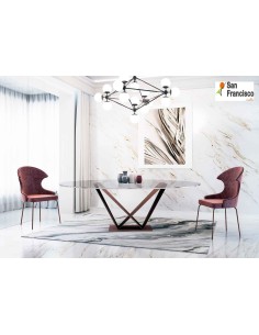 Mesa redonda de cristal de 160cm 2