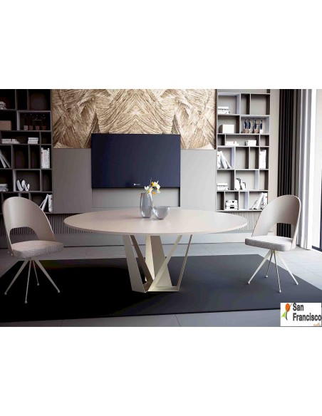Mesa redonda Lacada de 120cm