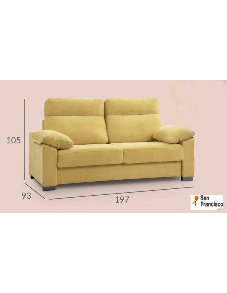 Sofá cama apertura Italiana colchón de 16cm