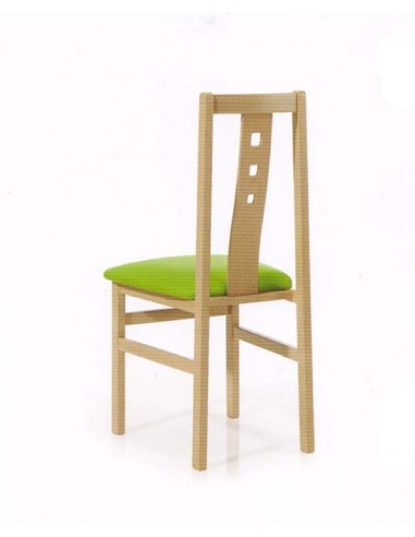Silla de comedor modelo PISA. Vista trasera.