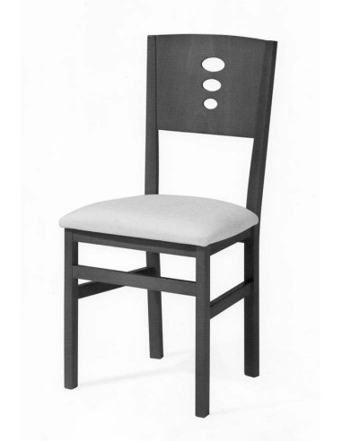 SFDAN34 Silla comedor tapizada. Vista frontal.