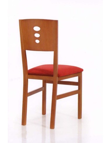 SFDAN34 Silla comedor tapizada. Vista trasera.