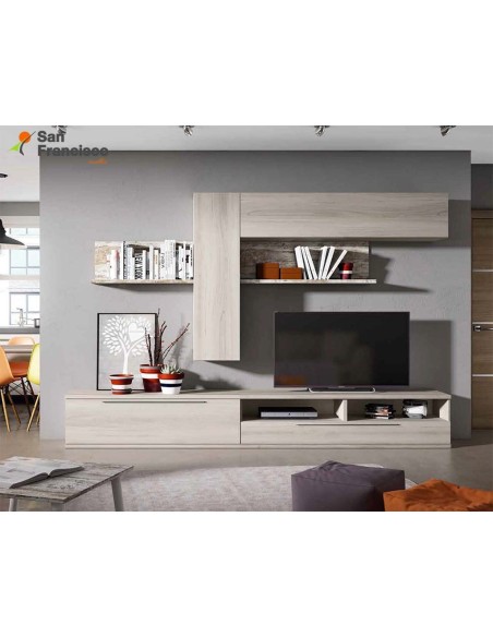 Apilable salón diseño moderno económico 302cm. Acabado colores shamal y vintage.