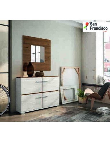 Zapatero 4 gavetas de 121cm Moderno