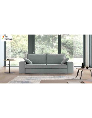 Sofá de Diseño 230cm con Pouff gRIS