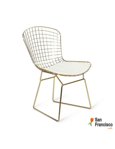 Silla Metálica Dorada
