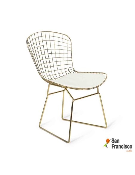 Silla Metálica Dorada