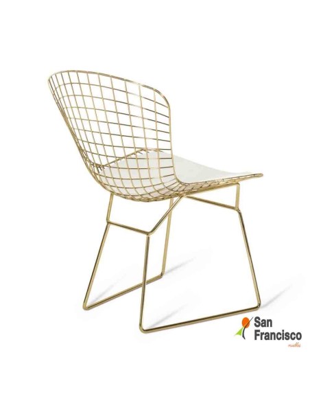 Silla Metálica Dorada