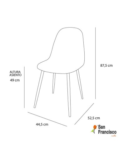 Silla Terciopelo Arena - Patas Haya