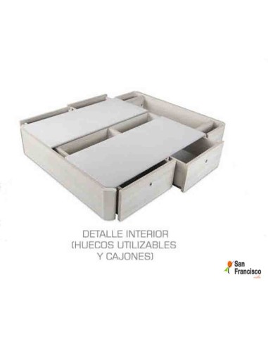 Base canapé con 4 cajones y hueco