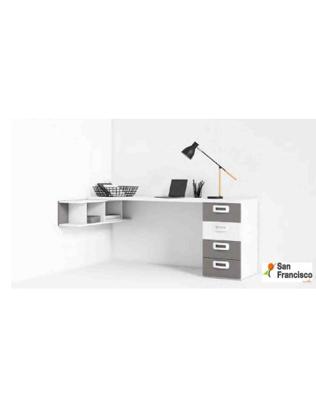 Mesa de estudio colgante de 202cm