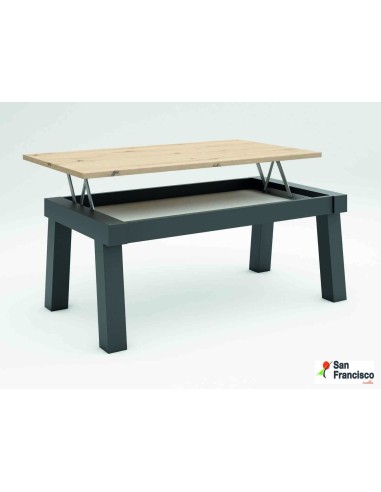 Mesa de centro elevable de 110x60cm