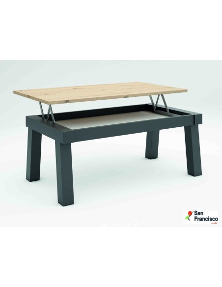 Mesa de centro elevable de 110x60cm