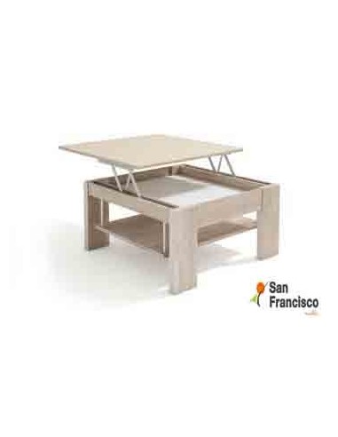 Mesa de centro Cuadrada y elevable 80x80cm