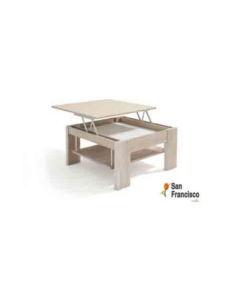 Mesa de centro Cuadrada y elevable 80x80cm