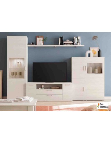 Mueble de Salón 300cm Acabado Blanco Polar