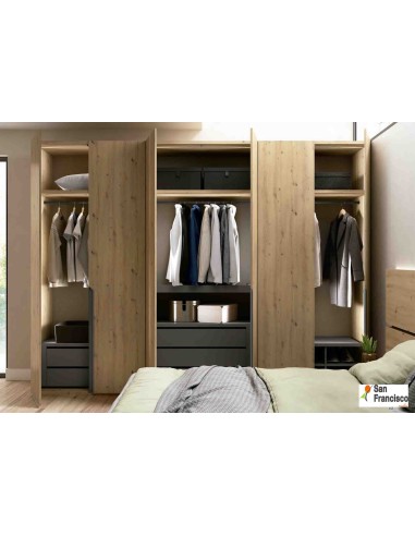 Armario 6 puertas de 300cm Moderno