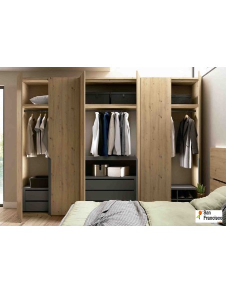 Armario 6 puertas de 300cm Moderno