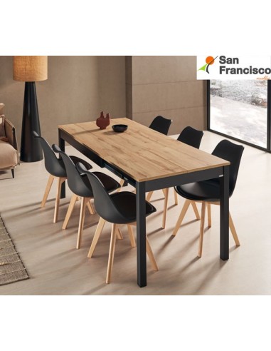 Mesa de cocina 120x80cm Extensible a 180cm