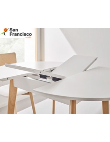 Mesa redonda de cocina de 90cm extensible