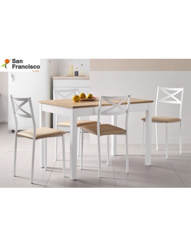 Mesa de cocina 110x70cm y extensible a 170x70cm